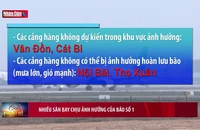 Nhiều sân bay chịu ảnh hưởng của bão số 1