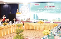 Quang cảnh Hội thảo “Tháo gỡ bất cập chính sách để phát huy vai trò của kinh tế tư nhân trong nền kinh tế Việt Nam” tại Thành phố Hồ Chí Minh. (Ảnh THẾ ANH)