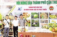 Gian hàng khởi nghiệp của thanh niên tại một sự kiện ở thành phố Cần Thơ.
