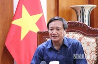 Đại sứ Việt Nam tại Lào Nguyễn Bá Hùng. (Ảnh: Trịnh Dũng)