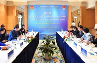 Toàn cảnh buổi hội đàm.