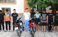 Các đối tượng bị bắt giữ.