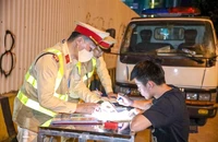Tổng kiểm soát, xử lý các trường hợp vi phạm trật tự, an toàn giao thông.