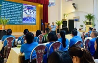 Truyền thông phòng, chống ma túy trong đoàn viên, công nhân, viên chức lao động tại Cơ sở cai nghiện Gia Minh (Hải Phòng).