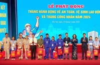 Lễ phát động Tháng Hành động về An toàn, vệ sinh lao động và Tháng Công nhân năm 2024. (Ảnh minh họa)