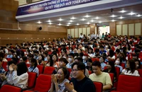 Toàn cảnh lễ phát động ngày đọc sách trong thanh niên.