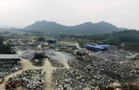 Khu vực khai thác, chế biến đá của doanh nghiệp.