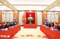 Tối 30/4/2025, tại Trụ sở Trung ương Đảng, Tổng Bí thư Tô Lâm điện đàm với Chủ tịch Hội đồng châu Âu António Costa. (Ảnh: Thống Nhất/TTXVN)