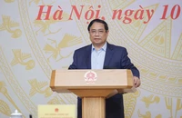 Thủ tướng Phạm Minh Chính phát biểu ý kiến tại Hội nghị. (Ảnh: Trần Hải)