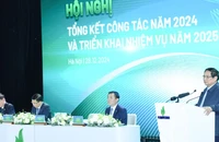 Thủ tướng Phạm Minh Chính phát biểu ý kiến chỉ đạo Hội nghị. (Ảnh: TRẦN HẢI)