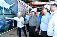 Thủ tướng Phạm Minh Chính cho ý kiến chỉ đạo về tiến độ xây dựng Cảng hàng không quốc tế Long Thành. (Ảnh: THANH GIANG)
