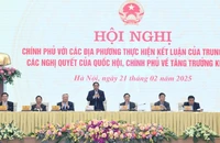 Thủ tướng Phạm Minh Chính chủ trì Hội nghị Chính phủ với các địa phương thực hiện Kết luận của Trung ương, các Nghị quyết của Quốc hội, Chính phủ về tăng trưởng kinh tế (Ảnh: TRẦN HẢI).