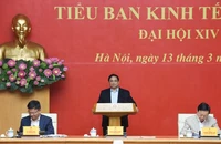 Thủ tướng Phạm Minh Chính chủ trì phiên họp thứ tư Tiểu ban Kinh tế-Xã hội Đại hội lần thứ XIV của Đảng. (Ảnh: TRẦN HẢI)