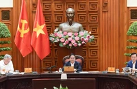 Thủ tướng Phạm Minh Chính chủ trì cuộc họp của Thường trực Chính phủ. (Ảnh: TRẦN HẢI)