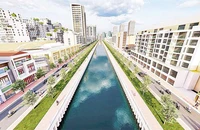 Phối cảnh Dự án Nạo vét, cải tạo môi trường, xây dựng hạ tầng rạch Xuyên Tâm.