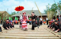 Các hoạt động văn hóa, văn nghệ tại lễ hội ở Sa Pa (Lào Cai). (Ảnh: THÀNH TÂM)