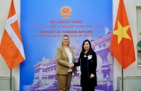 Thứ trưởng Ngoại giao Lê Thị Thu Hằng và Quốc Vụ khanh Ngoại giao Đan Mạch Lina Gandlose Hansen đồng chủ trì Tham vấn chính trị lần thứ 2 giữa Bộ Ngoại giao Việt Nam và Bộ Ngoại giao Đan Mạch. Nguồn: TTXVN