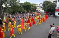 Lễ hội được tổ chức tại không gian phố đi bộ hồ Hoàn Kiếm. (Ảnh: Chí Dũng)