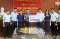 Trường Đại học Thái Bình ủng hộ đồng bào bị thiên tai do bão số 3 gây ra số tiền 61,3 triệu đồng.