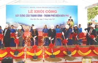 Lễ động thổ khởi công xây dựng cầu Thanh Bình.