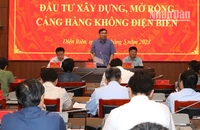 Đồng chí Trần Quốc Cường, Ủy viên Trung ương Đảng, Bí thư Tỉnh ủy phát biểu ý kiến chỉ đạo tại hội nghị.