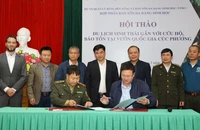 Các đơn vị lữ hành ký hợp tác với Vườn quốc gia Cúc Phương về chương trình phát triển du lịch bền vững.