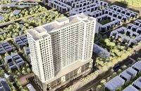 Phối cảnh Dự án nhà ở xã hội tại ô đất NO1 khu đô thị Hạ Đình (xã Tân Triều, huyện Thanh Trì, Hà Nội) được khởi công vào tháng 12/2024.