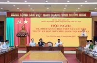 Đoàn đại biểu Quốc hội thành phố Hà Nội tiếp xúc cử tri ba quận: Nam Từ Liêm, Cầu Giấy, Thanh Xuân.