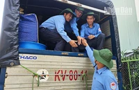 Đội K53 xuất quân lên đường làm nhiệm vụ