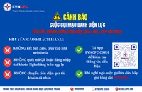 Cảnh báo lừa đảo của Điện lực Miền trung.