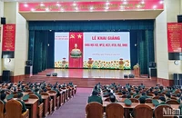 Quang cảnh lễ khai giảng.