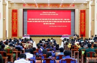 Quang cảnh buổi trao giải và phát động cuộc thi chính luận, giải báo chí về xây dựng Đảng tại Lâm Đồng.
