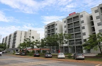 Phát triển nhà ở xã hội là nhiệm vụ trọng tâm trong thời gian tới. Trong ảnh: Khu Nhà ở xã hội Thanh Lâm-Đại Thịnh 2 do Tổng Công ty Nhà và Phát triển đô thị (HUD) đầu tư.