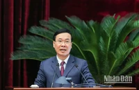 Thường trực Ban Bí thư Võ Văn Thưởng phát biểu tại buổi gặp mặt. (Ảnh: Đăng Anh)