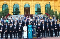 Phó Chủ tịch nước Võ Thị Ánh Xuân gặp mặt các học sinh đoạt giải Olympic và Khoa học kỹ thuật quốc tế năm 2023.