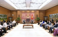 Quang cảnh buổi tiếp.