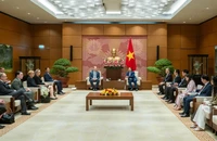 Quang cảnh buổi tiếp.