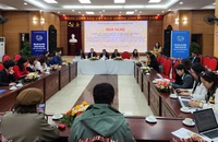 Quang cảnh buổi thông tin Hội khỏe Phù Đổng.