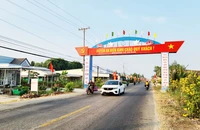 Đường vào trung tâm huyện An Biên.