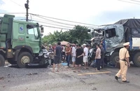 Hiện trường vụ tai nạn.