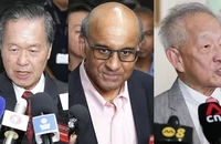 Ba ứng cử viên trong cuộc bầu cử tổng thống Singapore. (Nguồn: Nikkei)