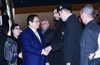 Lễ đón Thủ tướng Phạm Minh Chính tại sân bay Quốc tế Esenboga ở Thủ đô Ankara.
