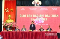 [Ảnh] Giao ban báo chí đầu Xuân Giáp Thìn 2024