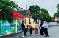 Cảnh quan môi trường xã Võng Xuyên (huyện Phúc Thọ) ngày càng sạch, đẹp.