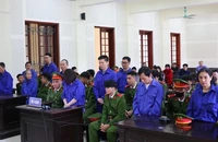 Phiên tòa xét xử các bị cáo trong đường dây buôn bán ma túy xuyên quốc gia. (Ảnh: nhandan.vn)