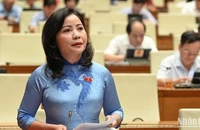 Đại biểu Nguyễn Thị Thu Nguyệt (Đoàn Đắk Lắk). (Ảnh: BÙI GIANG)