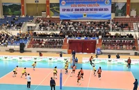 Giải Bóng chuyền Cúp Hoa Lư-Bình Điền lần thứ 18 tổ chức tại Nhà thi đấu thể dục thể thao tỉnh Ninh Bình. Ảnh: XUÂN TRƯỜNG