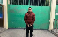 Đối tượng Dương tại cơ quan Công an.