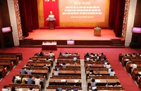 Quang cảnh Hội nghị nghiên cứu học tập, quán triệt nội dung cuốn sách của Tổng Bí thư Nguyễn Phú Trọng.