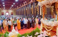 Lãnh đạo tỉnh Quảng Ninh cùng các ban, ngành của tỉnh và thành phố Uông Bí kiểm tra công tác chuẩn bị tại Cung Trúc Lâm Yên Tử trong sáng 24/5.